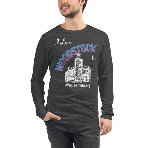 I Love Woodstock – Unisex Long Sleeve Tee (dark colors) - Front-only - Image 6