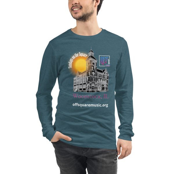 Sundays on the Square – Unisex Long Sleeve Tee (dark colors) - Front-only - Image 9