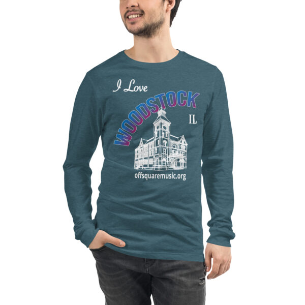 I Love Woodstock – Unisex Long Sleeve Tee (dark colors) - Front-only - Image 9