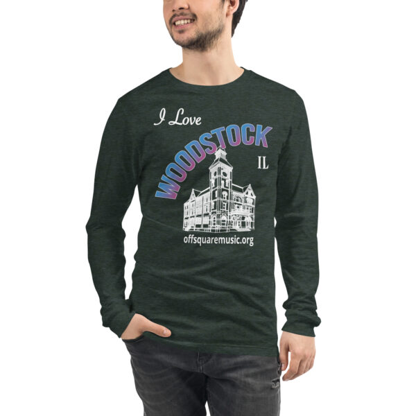 I Love Woodstock – Unisex Long Sleeve Tee (dark colors) - Front-only - Image 5