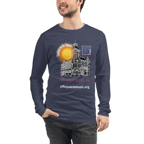 Sundays on the Square – Unisex Long Sleeve Tee (dark colors) - Front-only - Image 8