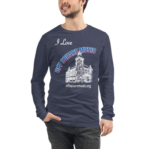 I Love Off Square Music – Unisex Long Sleeve Tee (dark colors) - Front-only - Image 5