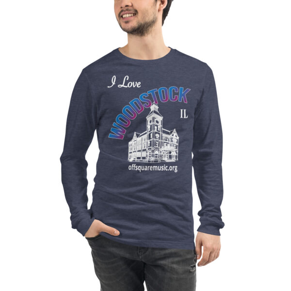 I Love Woodstock – Unisex Long Sleeve Tee (dark colors) - Front-only - Image 8