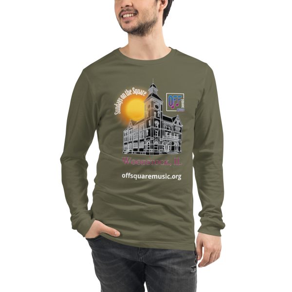 Sundays on the Square – Unisex Long Sleeve Tee (dark colors) - Front-only - Image 10