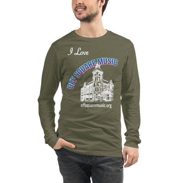 I Love Off Square Music – Unisex Long Sleeve Tee (dark colors) - Front-only - Image 6