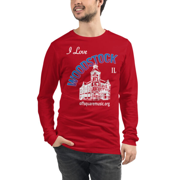 I Love Woodstock – Unisex Long Sleeve Tee (dark colors) - Front-only - Image 4