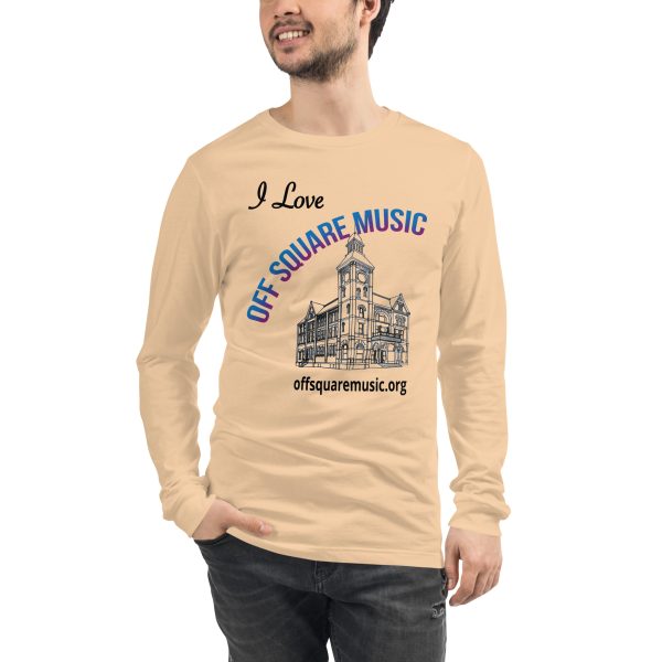 I Love Off Square Music – Unisex Long Sleeve Tee (light colors) - Front-only - Image 3