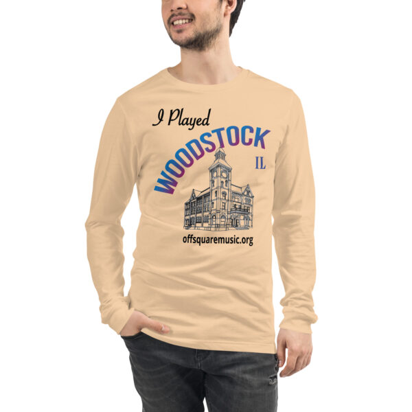 I Played Woodstock – Unisex Long Sleeve Tee (light colors) - Front-only - Image 3