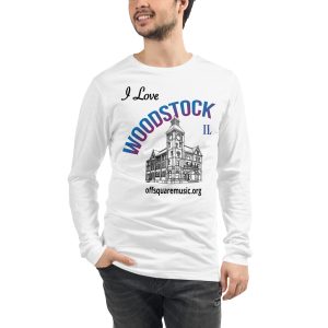 I Love Woodstock – Unisex Long Sleeve Tee (light colors) - Front-only