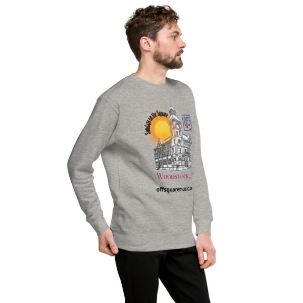 Sundays on the Square – Unisex Premium Sweatshirt (light colors) - Front-only - Image 5