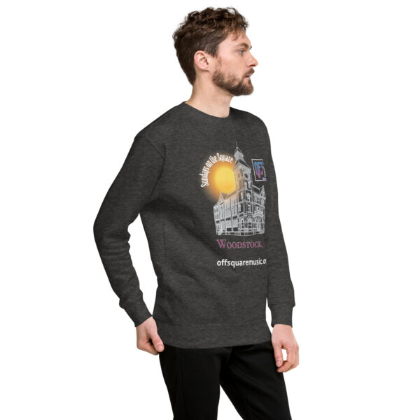 Sundays on the Square – Unisex Premium Sweatshirt (dark colors) - Front-only - Image 4
