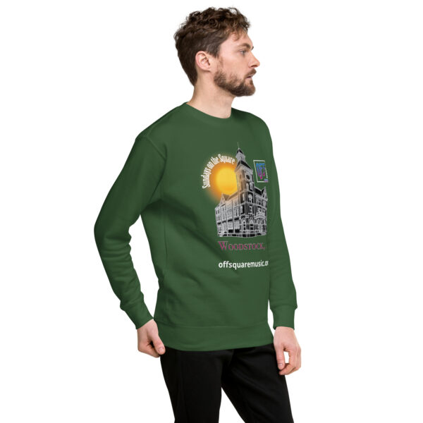 Sundays on the Square – Unisex Premium Sweatshirt (dark colors) - Front-only - Image 6