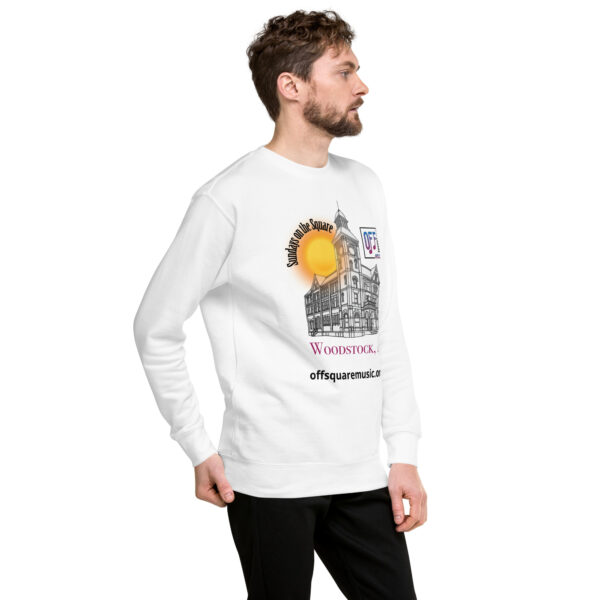 Sundays on the Square – Unisex Premium Sweatshirt (light colors) - Front-only - Image 6