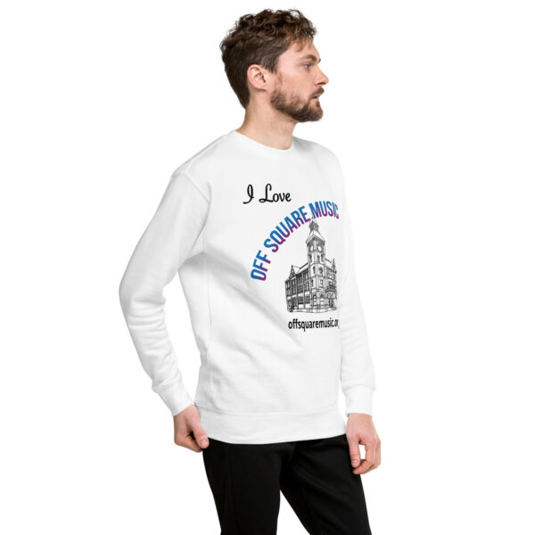 I Love Off Square Music – Unisex Premium Sweatshirt (light colors) - Front-only - Image 6