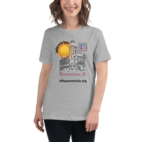 Sundays on the Square – Women’s Relaxed T-Shirt (light colors) - Front-only - Image 2