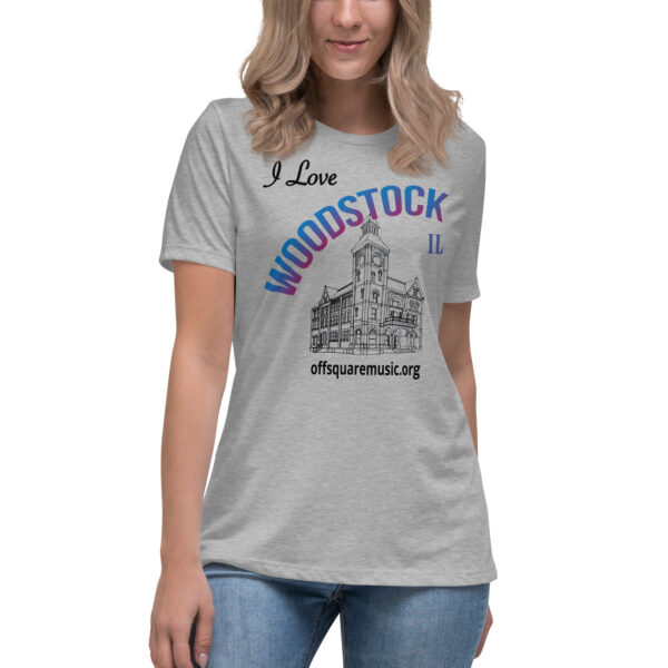 I Love Woodstock – Women’s Relaxed T-Shirt (light colors) - Front-only - Image 2