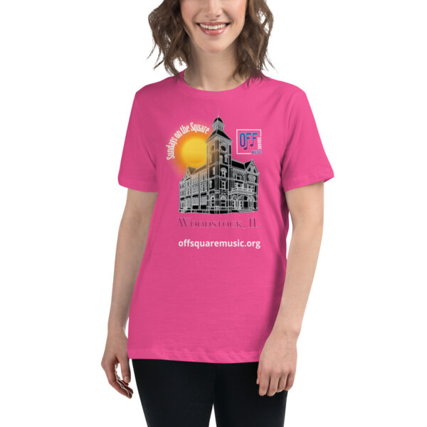 Sundays on the Square – Women’s Relaxed T-Shirt (dark colors) - Front-only - Image 5