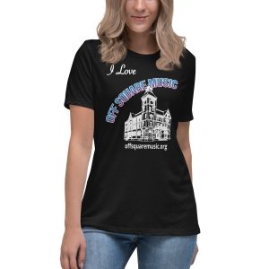 I Love Off Square Music – Women’s Relaxed T-Shirt (dark colors) - Front-only