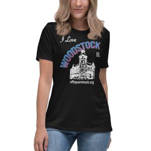 I Love Woodstock – Women’s Relaxed T-Shirt (dark colors) - Front-only