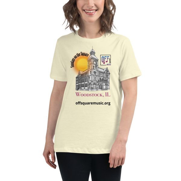 Sundays on the Square – Women’s Relaxed T-Shirt (light colors) - Front-only - Image 6