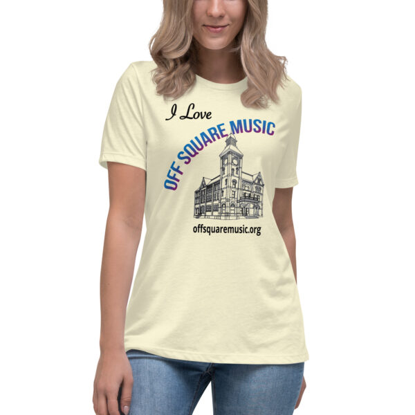 I Love Off Square Music – Women’s Relaxed T-Shirt (light colors) - Front-only - Image 6