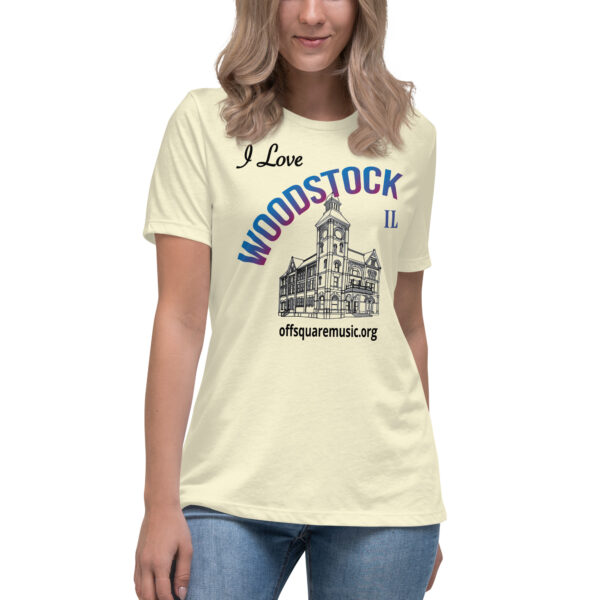 I Love Woodstock – Women’s Relaxed T-Shirt (light colors) - Front-only - Image 7