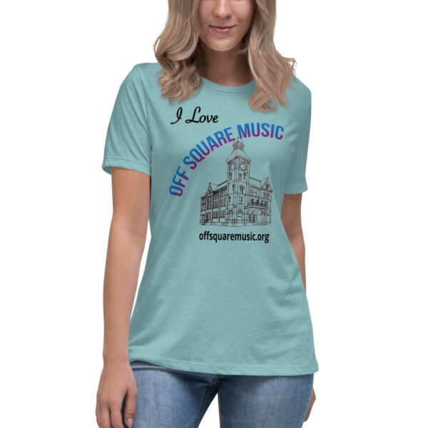 I Love Off Square Music – Women’s Relaxed T-Shirt (light colors) - Front-only - Image 2