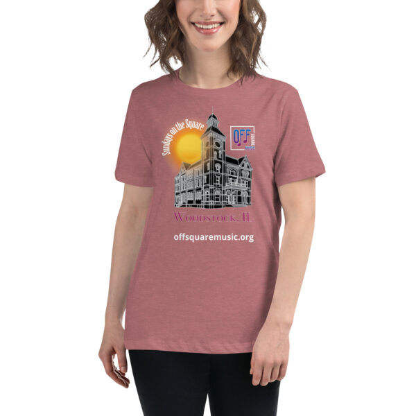 Sundays on the Square – Women’s Relaxed T-Shirt (dark colors) - Front-only - Image 6
