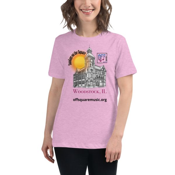Sundays on the Square – Women’s Relaxed T-Shirt (light colors) - Front-only - Image 3
