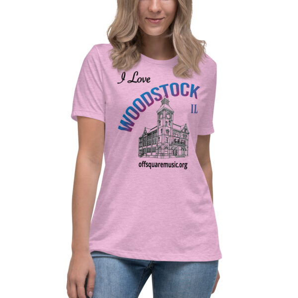 I Love Woodstock – Women’s Relaxed T-Shirt (light colors) - Front-only - Image 4
