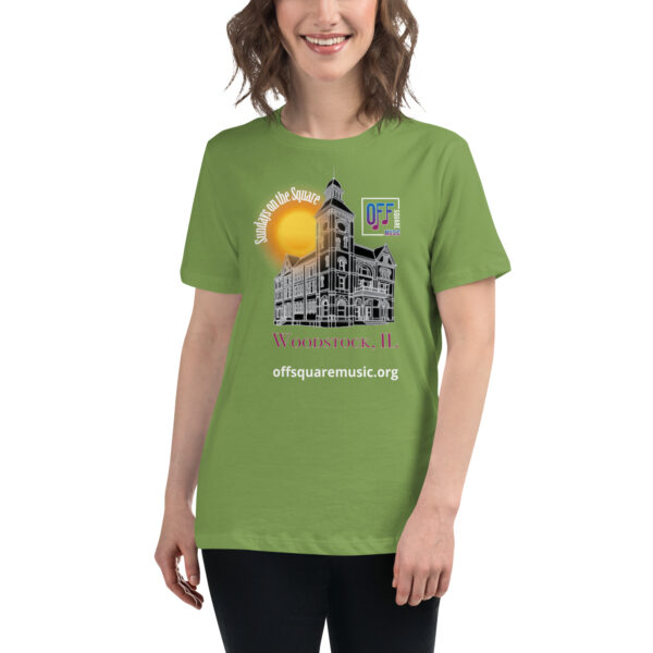 Sundays on the Square – Women’s Relaxed T-Shirt (dark colors) - Front-only - Image 7