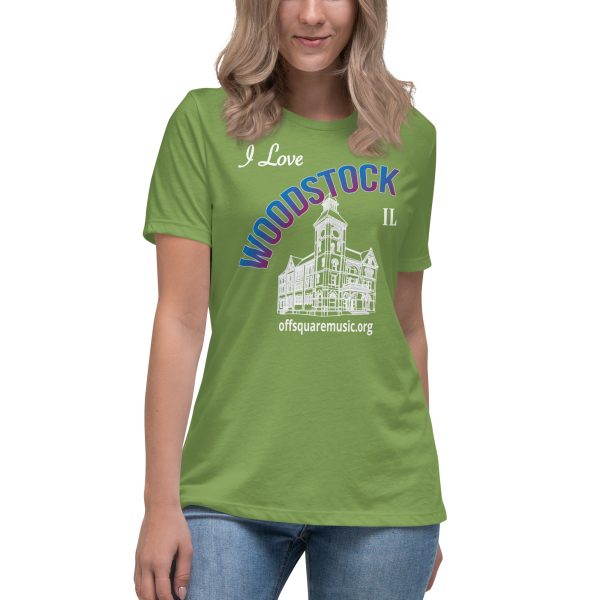 I Love Woodstock – Women’s Relaxed T-Shirt (dark colors) - Front-only - Image 7