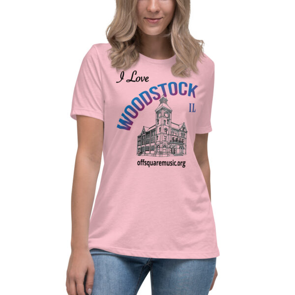 I Love Woodstock – Women’s Relaxed T-Shirt (light colors) - Front-only - Image 5