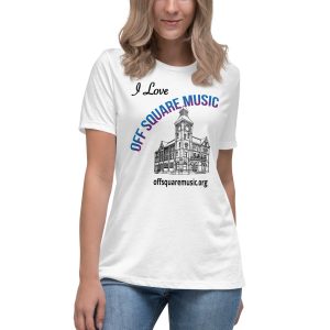 I Love Off Square Music – Women’s Relaxed T-Shirt (light colors) - Front-only